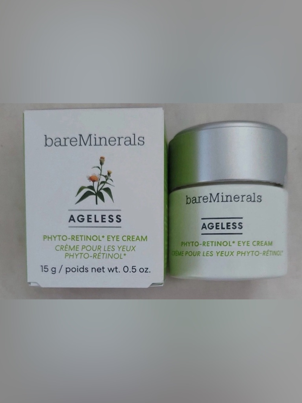 NEW! bareMinerals Ageless Phyto-Retinol Eye Cream 0.5 oz Full Size